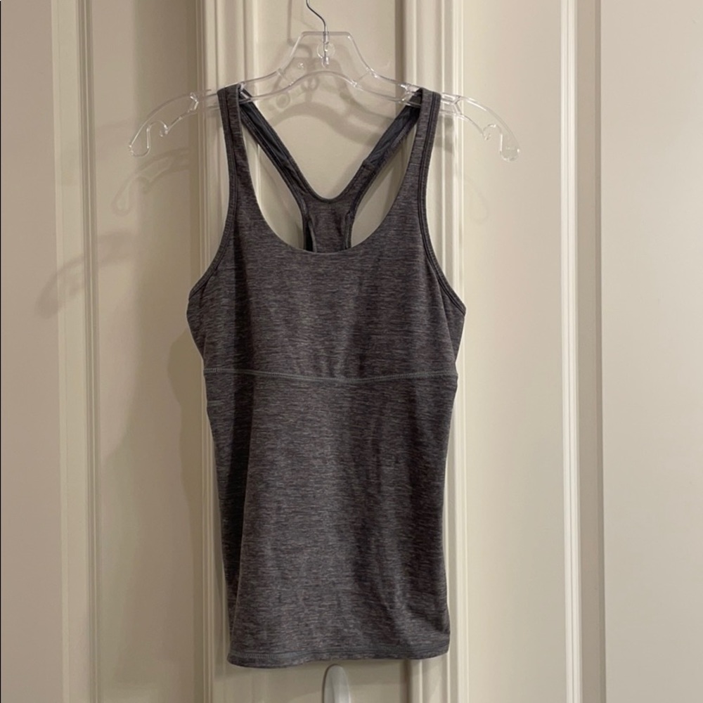 Lululemon gray tank.  Size 8